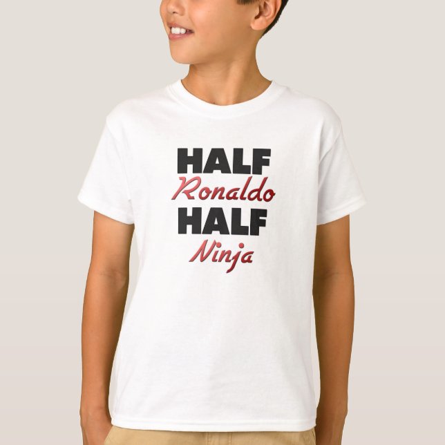 T-shirt Demi de Ronaldo demi de Ninja (Devant)