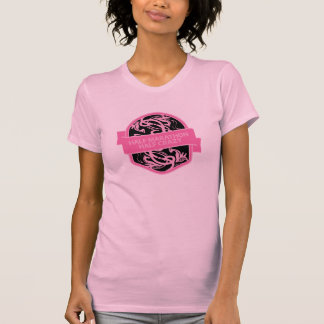 T-shirt Demi de rose à moitié fou de marathon