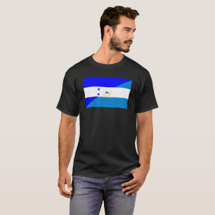 T-shirt demi de symbole de pays de drapeau du Honduras