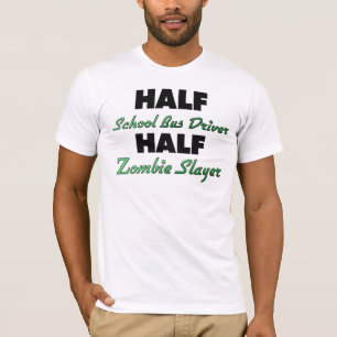T-shirt Demi de tueur de zombi de chauffeur d'autobus
