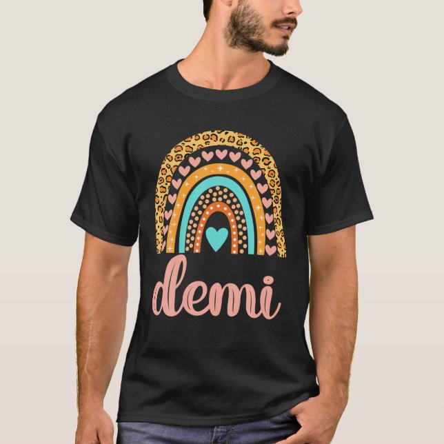 T-shirt Demi Demi Name Birthday Gift (Devant)