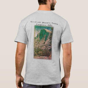 T-shirt Demi-dôme Abstrait Yosemite Valley California
