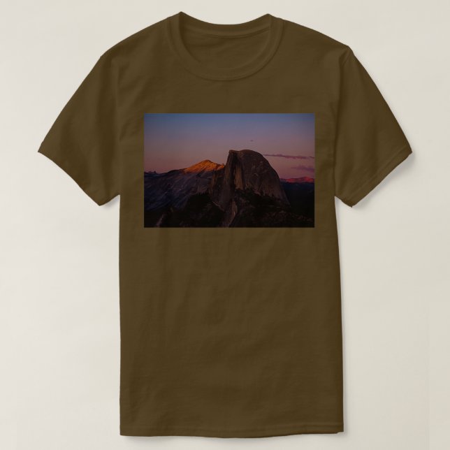 T-shirt Demi-dôme au Parc national Yosemite au coucher du  (Design devant)