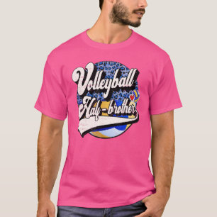 T-shirt Demi-frère de volley-ball Vintage famille