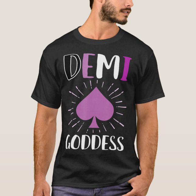 T-shirt Démi Godess Aexuel Démi LGBTQ Drôle Ace T (Devant)