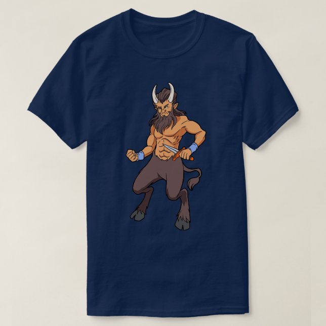 T-shirt Demi-homme demi-chèvre Satyr (Design devant)