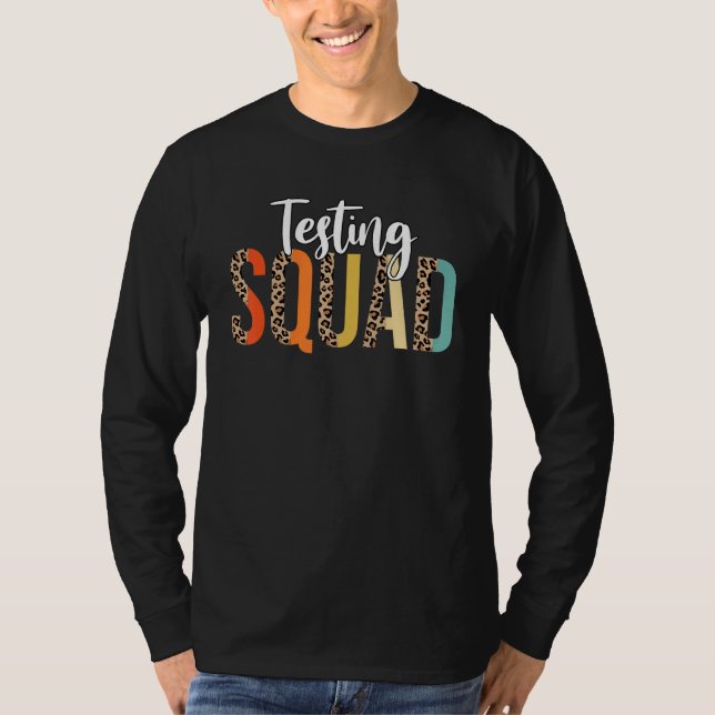 T-shirt Demi-Leopard Essai Escadron Motivationnel Test Da (Devant)