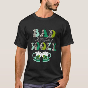 T-shirt Demi-Leopard Lucky Shamrock Irlandais Mauvais Et B