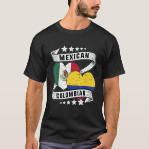 T-shirt Demi-Mexicaine moitié Colombienne Colombienne Mexi