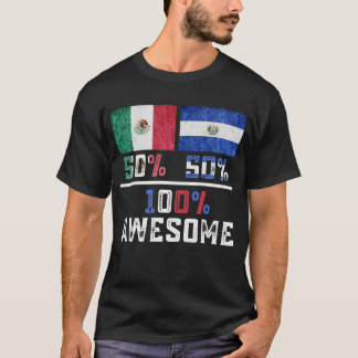 T-shirt Demi-Mexicaine Semi-Pride Salvadorienne Mexique El