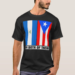 T-shirt Demi-nicaraguayen Demi-ADN porto-ricain Nicaragua 