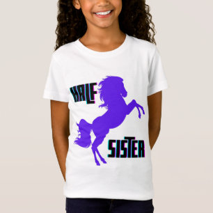 T-Shirt Demi-Soeur Pony Violet frère