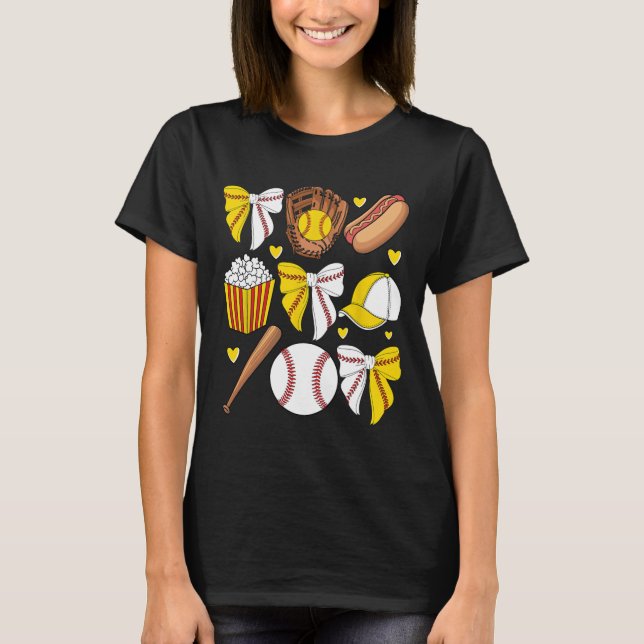 T-shirt Demi-Vente Et Douce Maman Mama Vie Coquette Bow Wo (Devant)