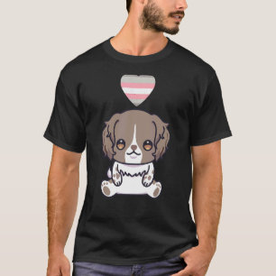 T-shirt Demigirl English Springer Spaniel Dog Lgbtq Pride