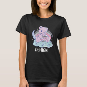 T-shirt Demigirl Me serrer l'ours Demigirl Drapeau LGBTQ D