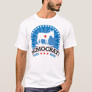 T-shirt Démocrate ! Bleu de vote !