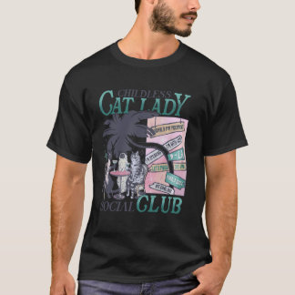 T-shirt Démocrate du club social des dames sans enfants et