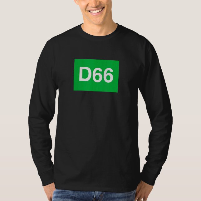 T-shirt Démocrates 66 (Devant)
