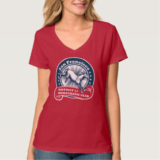 T-shirt Democratic de dames de club de San