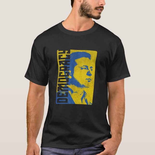 T-shirt Démocratie de Zelensky par © Purkins Originals (Devant)