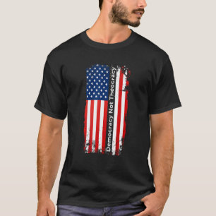 T-shirt Démocratie pas théocratie Séparation Eglise séparé