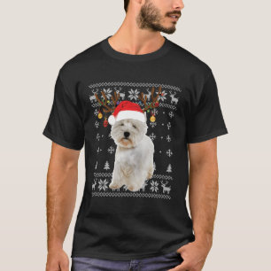 T-shirt démodé Westie West Highland Terrier Renne
