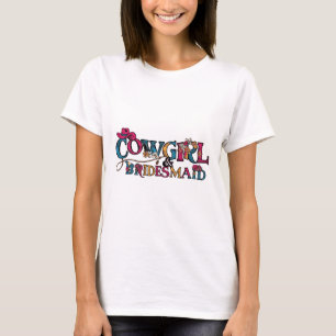 T-shirt Demoiselle d'honneur cowgirl