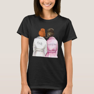 T-shirt Demoiselle d'honneur de mariage de douche de marié