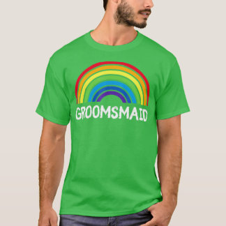 T-shirt Demoiselle d'honneur de mariage LGBT Gay Bachel