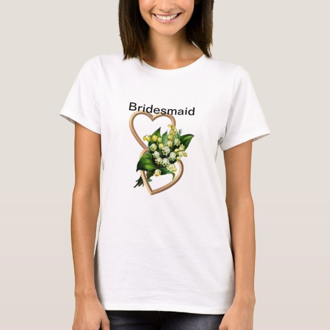 T-shirt Demoiselle d'honneur du muguet (Devant)