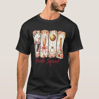 T-shirt Demoiselle d'honneur Équipe de mariée Coquette Mar