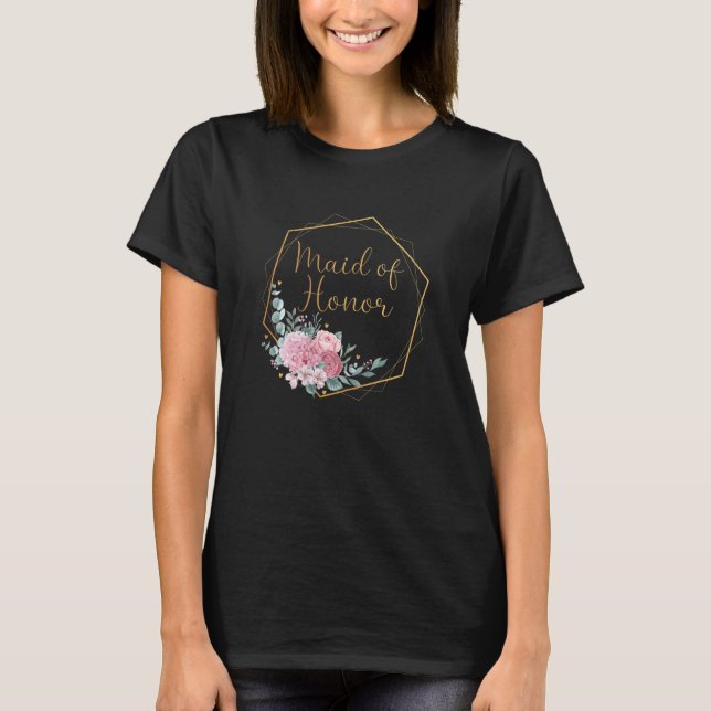 T-shirt Demoiselle d'honneur féminine enterrement de vie d (Devant)