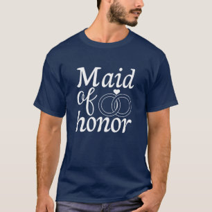 T-shirt Demoiselle d'honneur féminine Fête de mariage drôl