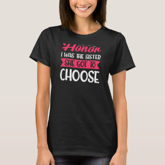 T-shirt Demoiselle d'honneur féminine J'étais la sœur Ente