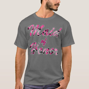 T-shirt Demoiselle d'honneur Mariage Campagnard Camouflage