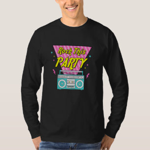 T-shirt Demoiselles d'honneur Rock This Party Thème 90s En