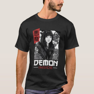 T-shirt Demon à l'intérieur japonais Oni Japon Graphisme e