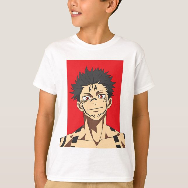 T-shirt Démon aux yeux rouges : puissance déchaînée (Devant)