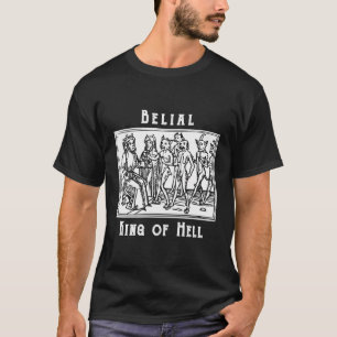 T-shirt Démon Croire Roi De L'Enfer Woodcut Démonologie Gr