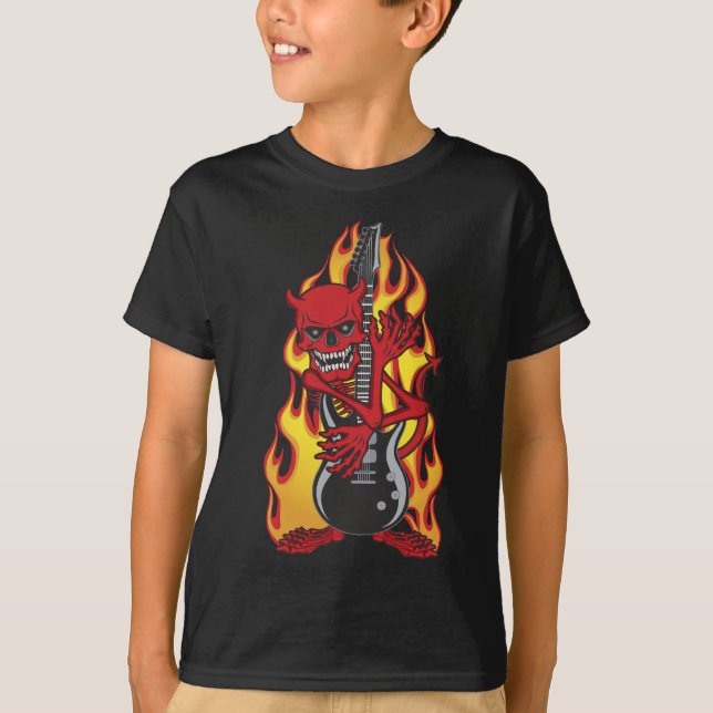 T-shirt Démon de Rock (Devant)