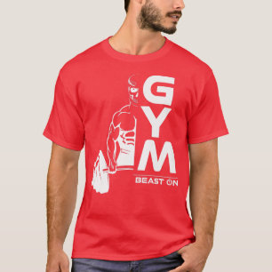 T-shirt Démon Deadlift Beast Demon Sur Gym Motivation Fitn