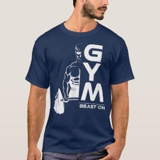 T-shirt Démon Deadlift Beast Demon Sur Gym Motivation Fitn