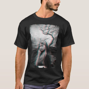 T-shirt Demon Girl Déplaisant Satanisme Esthétique Dark Ar