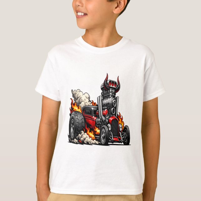 T-shirt Demon Hot Rod (Devant)
