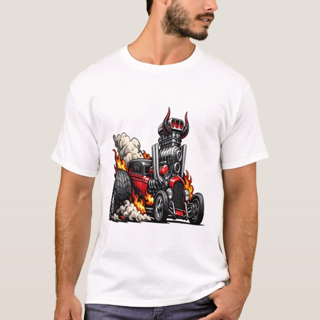 T-shirt Demon Hot Rod (Devant)
