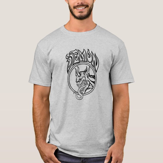 T-shirt Démon - Illustration d'art en ligne infernale (Devant)