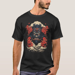 T-shirt Demon japonais Noh Masque Demon Tengu Masque Art
