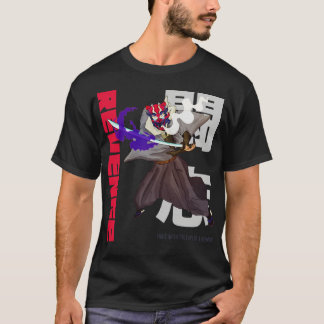 T-shirt Démon Slayer Oni Guerrier Revenge Japonais Manga