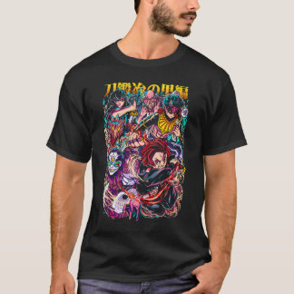 T-shirt Démon tueur Hashira & Démons Bataille Art