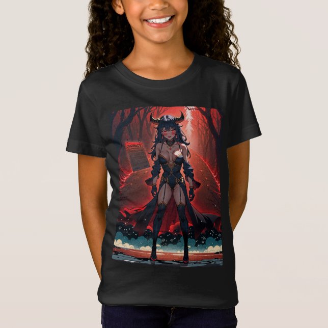 T-Shirt Démoniaque avec Contact aux Carrefours, Démon d'An (Devant)